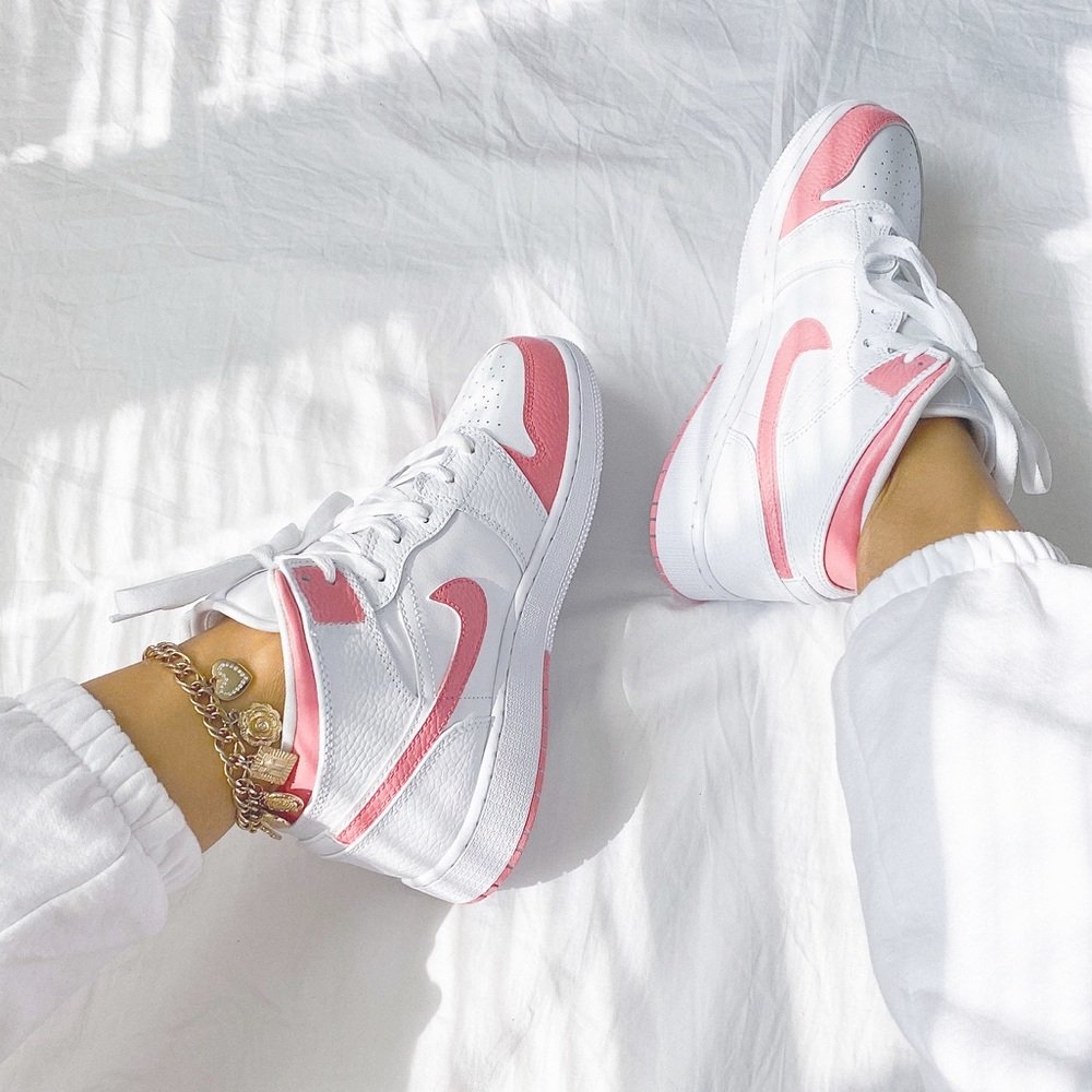 Nike custom air jordan 1 mid sneakers